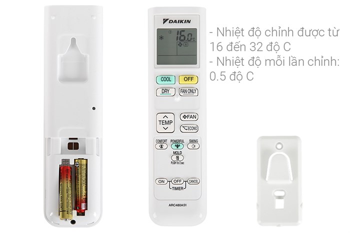 Máy lạnh Daikin Inverter 1 HP ATKA25UAVMV Màu Trắng