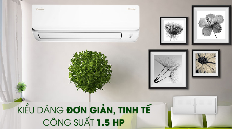 Công suất 1.5HP - Máy lạnh Daikin Inverter 1.5 HP ATKA35UAVMV