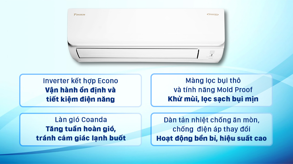 Máy lạnh Daikin Inverter 2 HP FTKA50UAVMV - 15