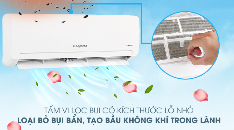 Điều hòa Kangaroo KGAC09CI - Vi lọc bụi