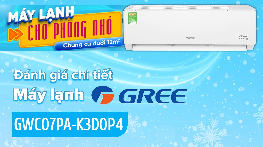 Máy lạnh Gree Inverter 0.8 HP GWC07PA-K3D0P4