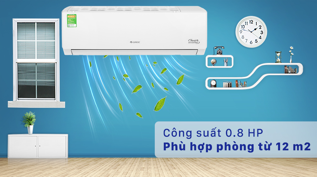 Công suất-Máy lạnh Gree Inverter 0.8 HP GWC07PA-K3D0P4 