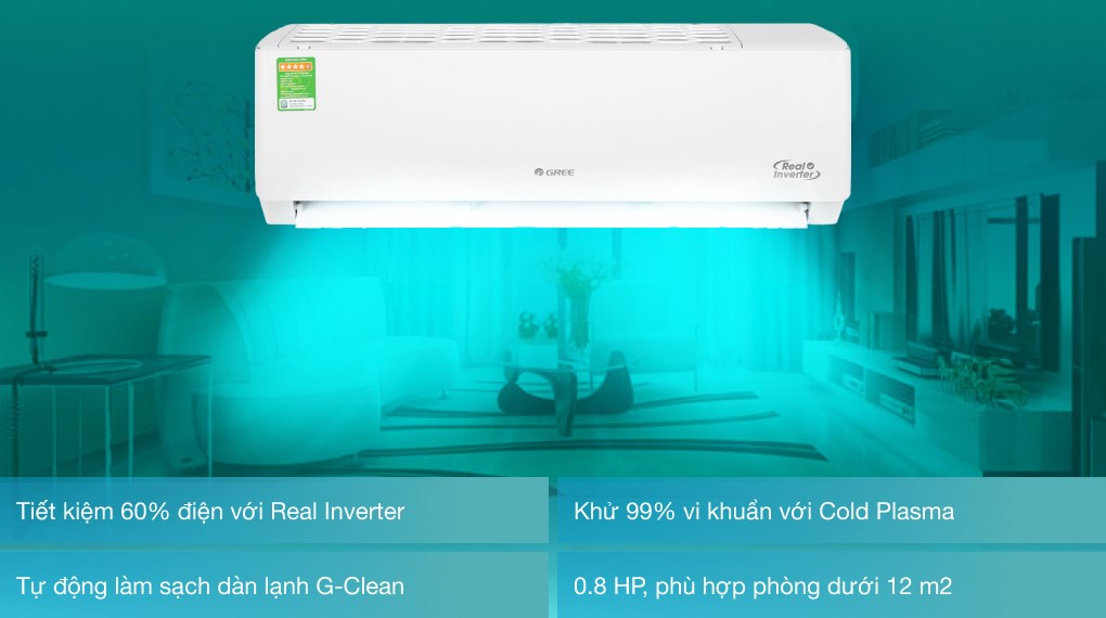 Máy lạnh Gree Inverter 0.8 HP GWC07PA-K3D0P4 - 15