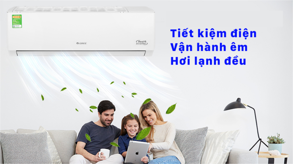 Inverter-Máy lạnh Gree Inverter 0.8 HP GWC07PA-K3D0P4 