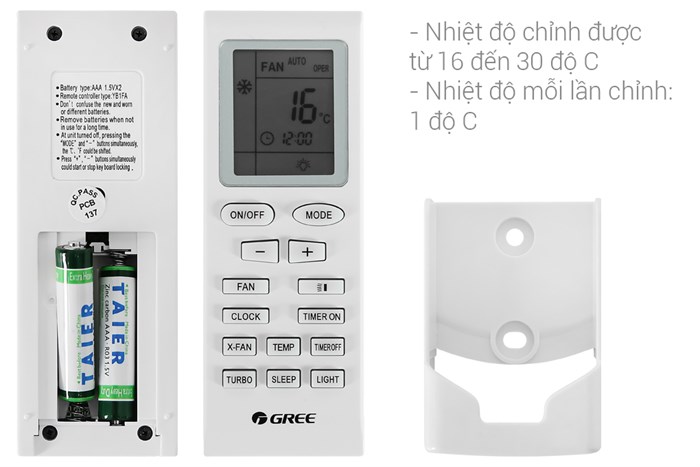 Máy lạnh Gree 1 HP GWC09KB-K6N0C4 Màu Trắng