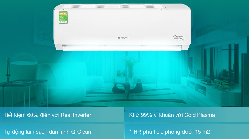 Máy lạnh Gree Inverter 1 HP GWC09PB-K3D0P4 - 14