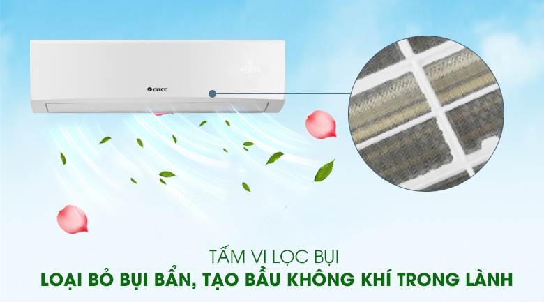 Tấm vi lọc bụi-Máy lạnh Gree 2 HP GWC18KD-K6N0C4