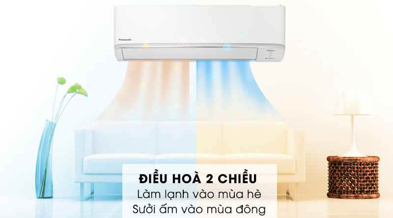 Máy lạnh 2 chiều Panasonic Inverter 1 HP CU/CS-YZ9WKH-8-Có khả năng sưởi ấm vì thuộc dòng máy điều hòa 2 chiều