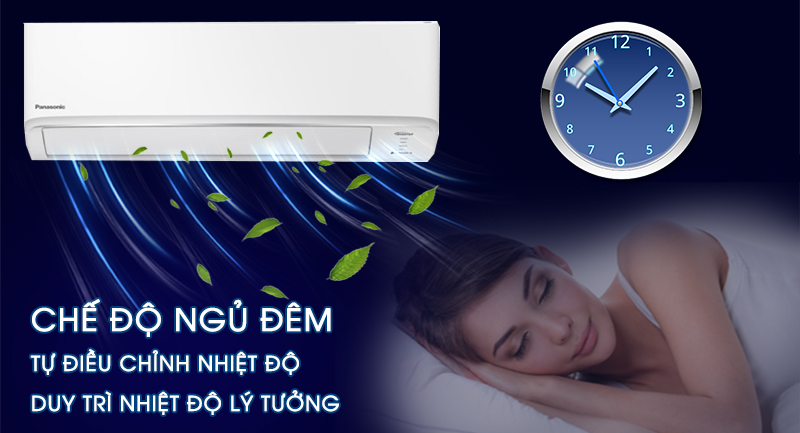 Máy lạnh 2 chiều Panasonic Inverter 1 HP CU/CS-YZ9WKH-8-Linh hoạt điều chỉnh nhiệt độ cùng chế độ ngủ đêm