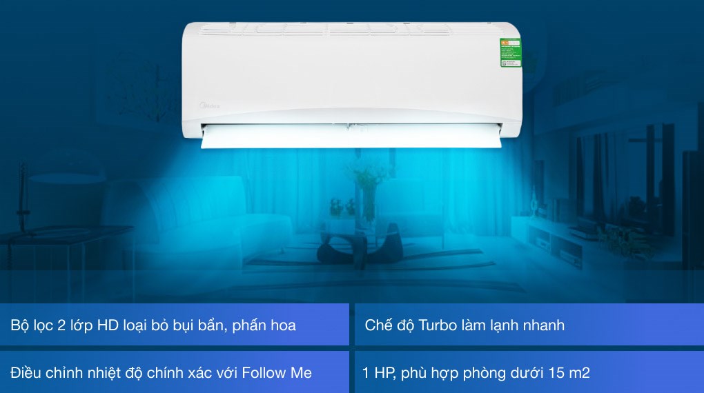 Máy lạnh Midea 1 HP MSAFA-10CRN8 - 14