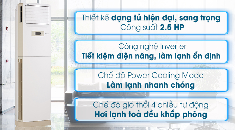 Máy lạnh Tủ đứng LG Inverter 2.5 HP APNQ24GS1A4 - 11