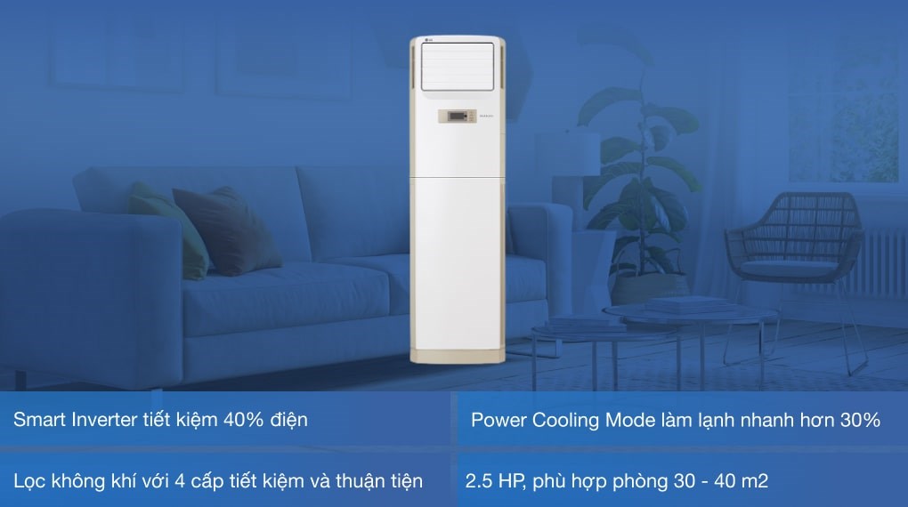 Máy lạnh Tủ đứng LG Inverter 2.5 HP APNQ24GS1A4 - 9