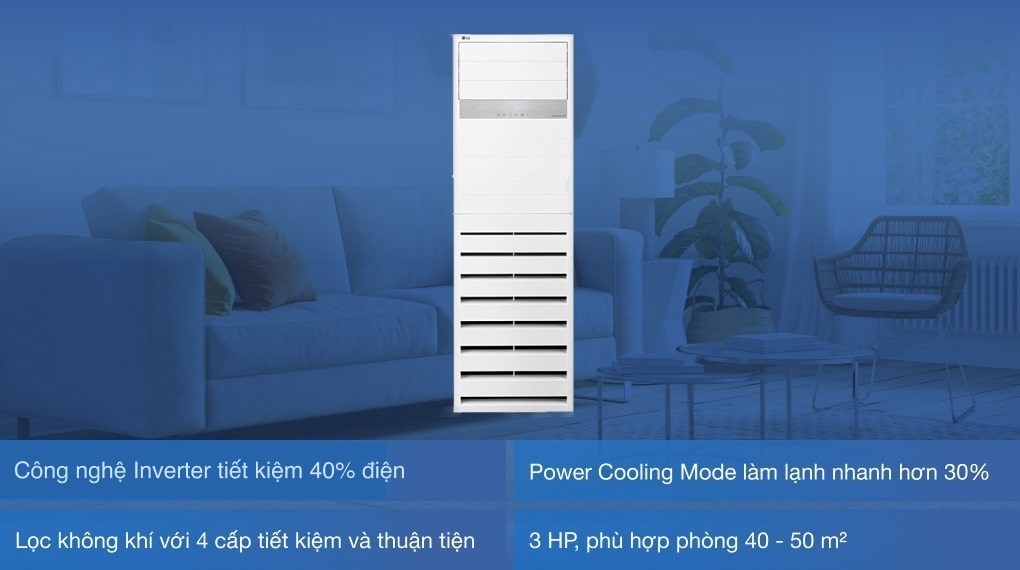 Máy lạnh Tủ đứng LG Inverter 3 HP APNQ30GR5A4