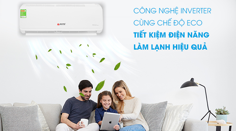 Điều hòa Akito AIC-09ST - Công nghệ Inverter cùng Echo tiết kiệm điện năng