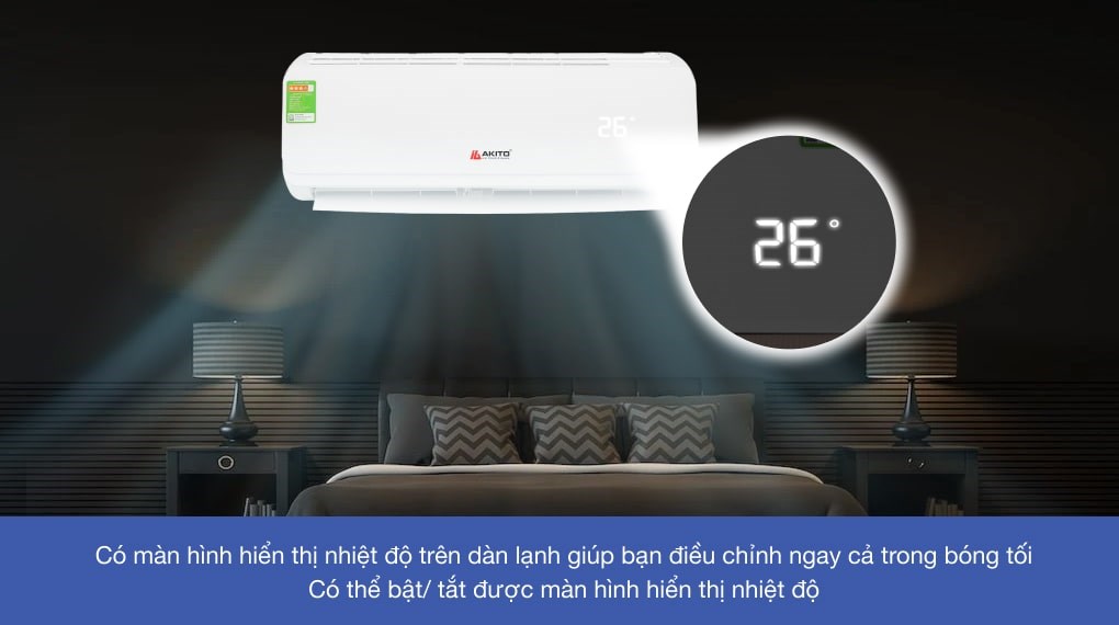 Máy lạnh Akito Inverter 1 HP AIC-09ST
