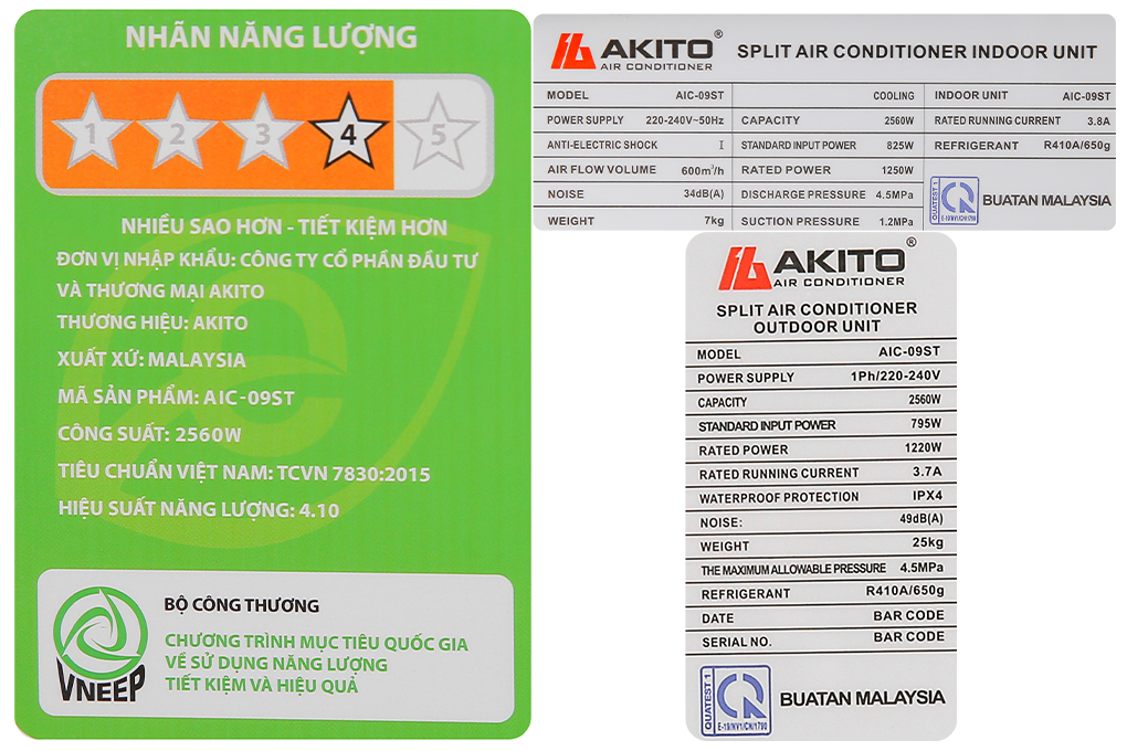 Máy lạnh Akito Inverter 1 HP AIC-09ST - 9