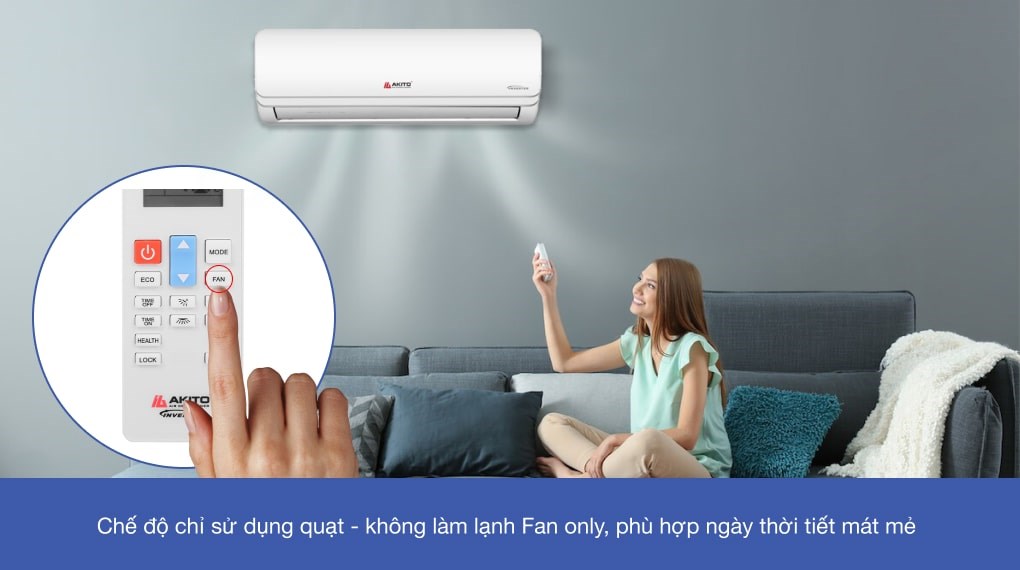 Máy lạnh Akito Inverter 1.5 HP AIC-12ST