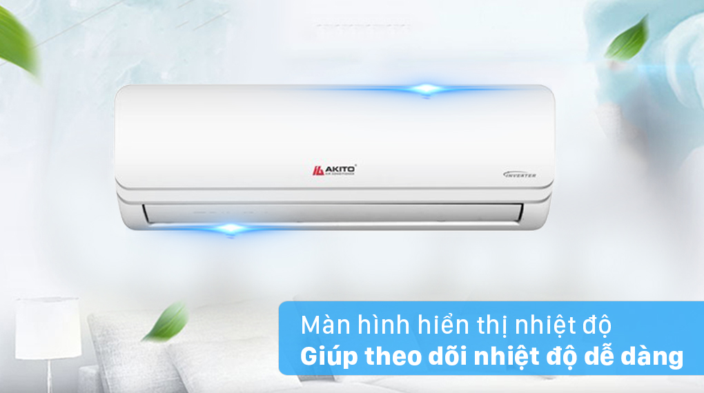 Máy lạnh Akito Inverter 1.5 HP AIC-12ST - Màn hình hiển thị nhiệt độ