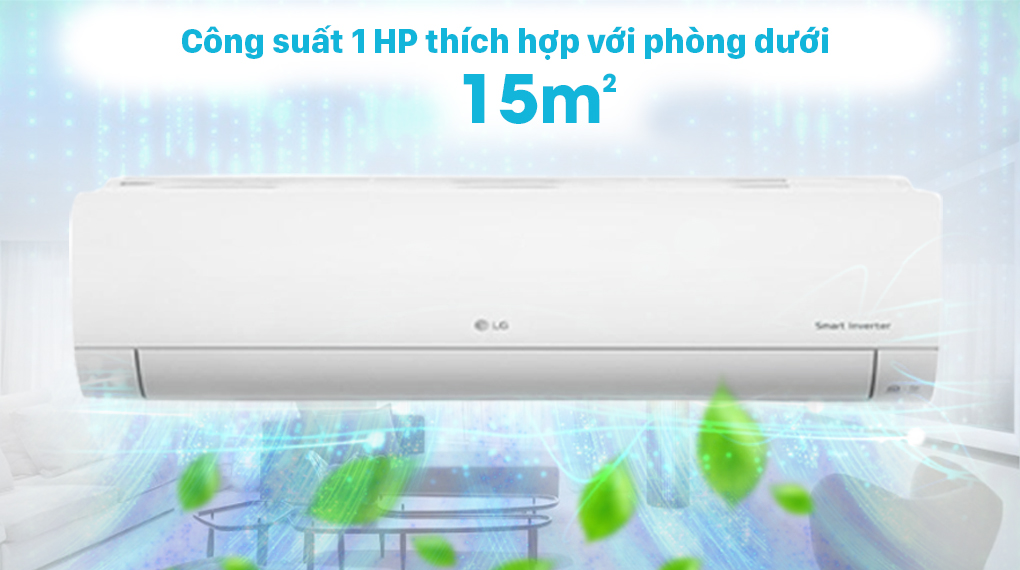 Multi LG Inverter 1 HP AMNQ09GSJA0 có công suất 1HP cho phòng dưới 15 m2