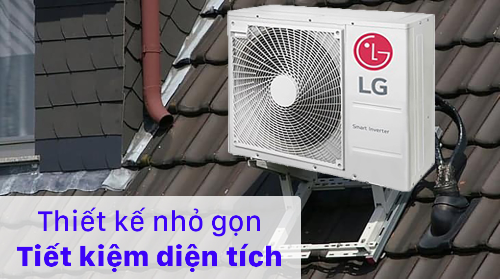 Dàn nóng Multi LG 2 HP A2UQ18GFD0 - Thiết kế nhỏ gọn tiết kiệm diện tích