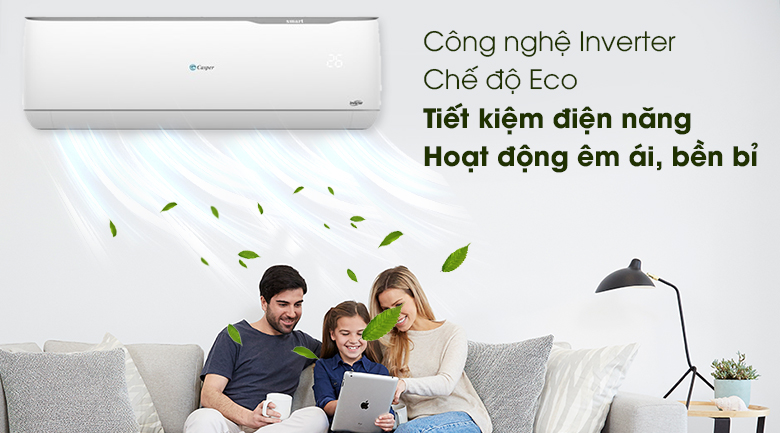 Máy lạnh 2 chiều Casper Inverter 1 HP GH-09TL32 - Tiết kiệm điện