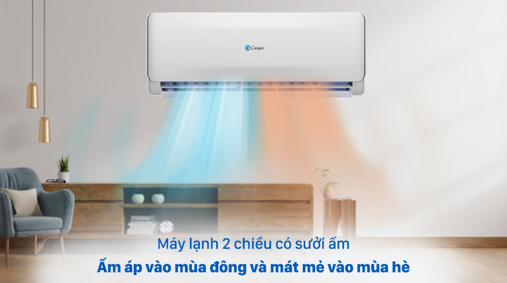 Máy lạnh 2 chiều Casper 1.5 HP EH-12TL22