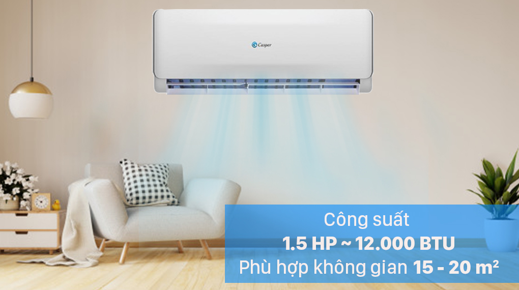 Máy lạnh 2 chiều Casper 1.5 HP EH-12TL22