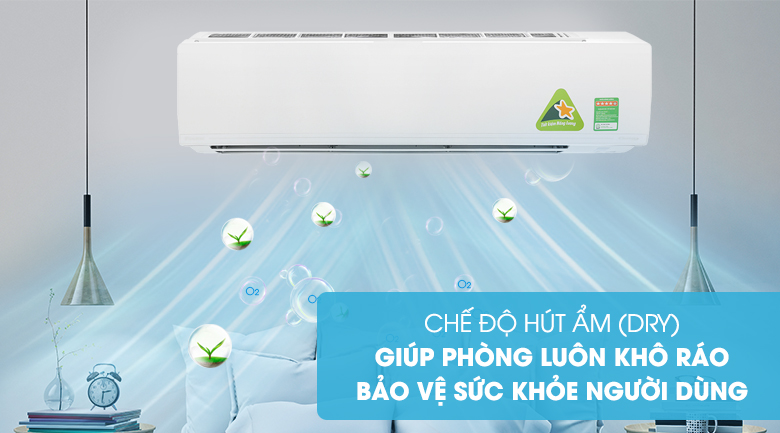 Chức năng hút ẩm - Giữ cho phòng luôn khô ráo