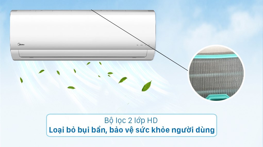 Bộ multi Midea 2 dàn lạnh 1 HP MSAFBU-09HRD và 1.5 HP MSAFBU-12HRD