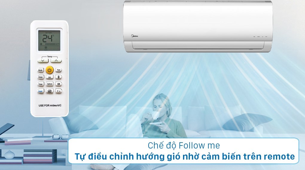 Bộ multi Midea 2 dàn lạnh 1 HP MSAFBU-09HRD và 1.5 HP MSAFBU-12HRD