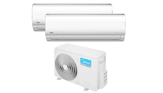 Bộ multi Midea 2 dàn lạnh 1 HP MSAFBU-09HRD và 1.5 HP MSAFBU-12HRD
