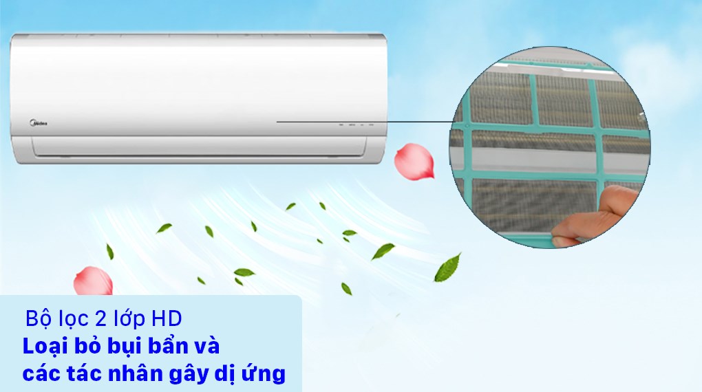 Bộ multi Midea 2 dàn lạnh 1 HP MSAFBU-09HRD