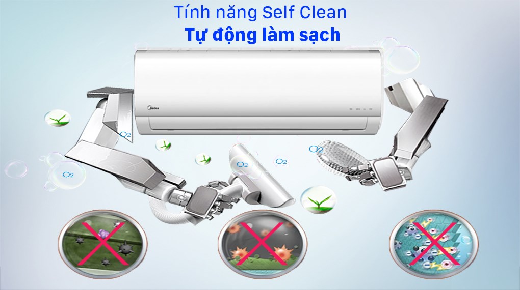 Bộ multi Midea 2 dàn lạnh 1 HP MSAFBU-09HRD