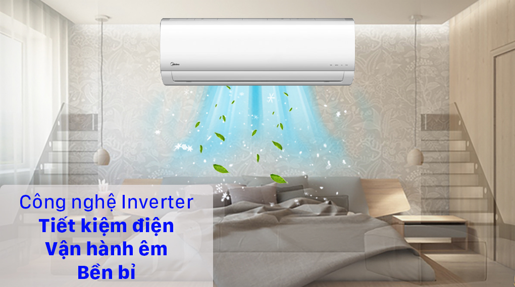 Bộ multi Midea 2 dàn lạnh 1 HP MSAFBU-09HRD - giá tốt, có mua trả chậm