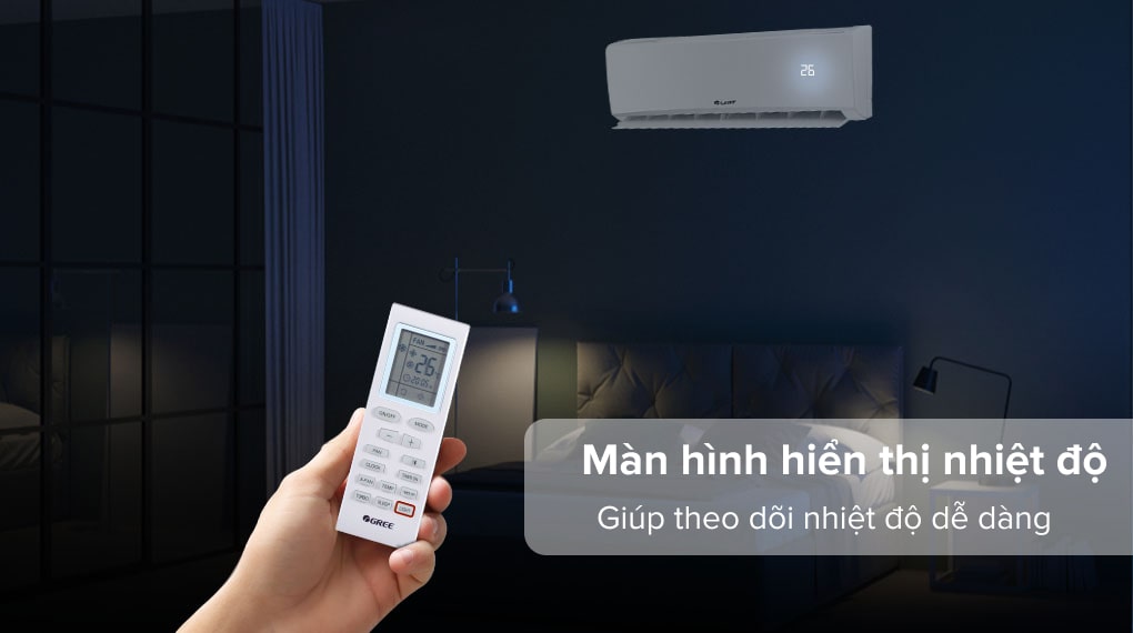 Điều hòa Gree 24000 BTU GWC24KE-K6N0C4 - Màn hình led hiển thị