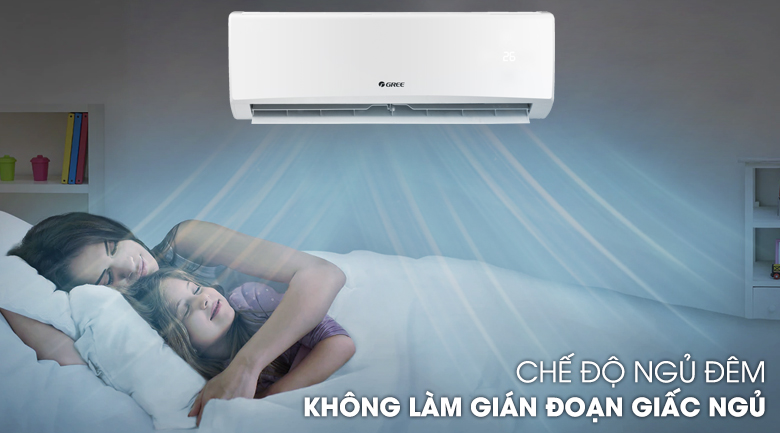 Máy lạnh Gree GWC24KE-K6N0C4 giúp người dùng ngủ ngon hơn với chế độ ngủ đêm