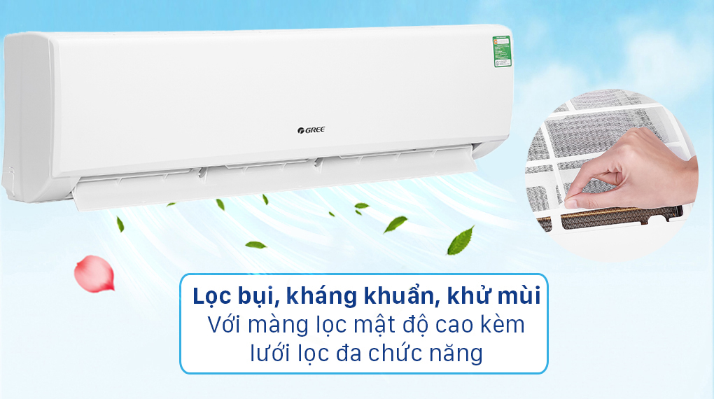 Máy lạnh Gree 2.5 HP GWC24KE-K6N0C4 - Màn lọc đac chức năng