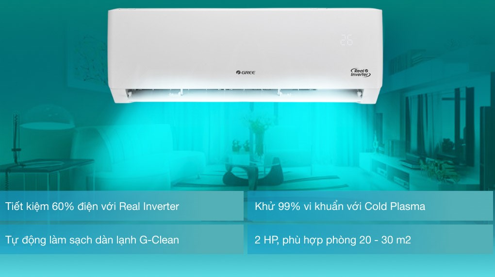 Máy lạnh Gree Inverter 2 HP GWC18PC-K3D0P4 - 24
