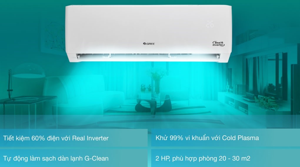 Máy lạnh Gree Inverter 2 HP GWC18PC-K3D0P4 - 27