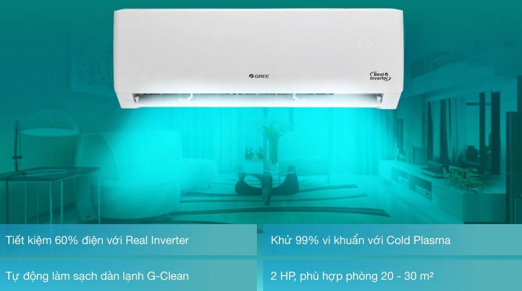 Máy lạnh Gree Inverter 2 HP GWC18PC-K3D0P4