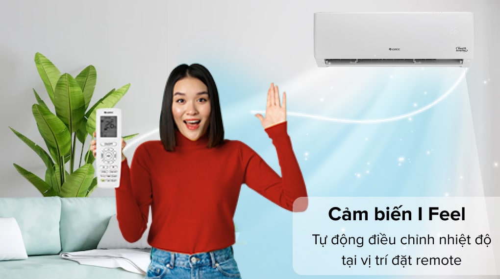 Máy lạnh Gree Inverter 2 HP GWC18PC-K3D0P4 - Cảm biến I Feel