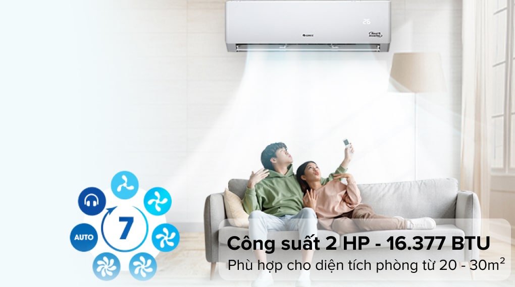 Máy lạnh Gree Inverter 2 HP GWC18PC-K3D0P4 - Công suất 2 HP