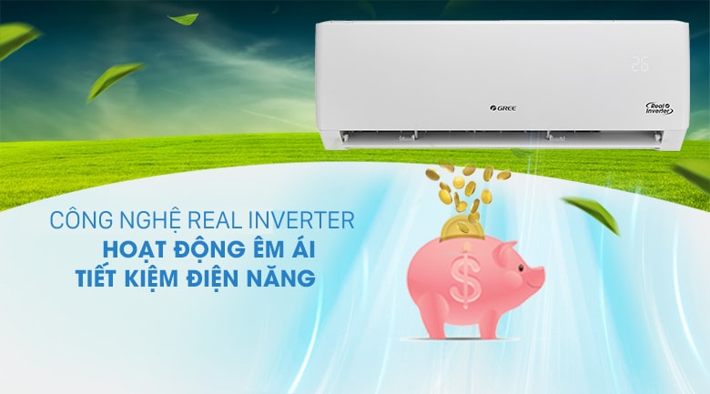 Máy lạnh Gree GWC24PD-K3D0P4 - real inverter