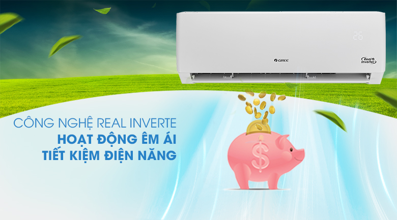 Máy lạnh Gree GWC24PD-K3D0P4 - real inverter