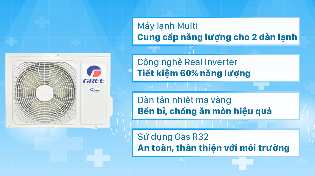 Dàn nóng Multi Gree 1.5 HP GWCD14NK6FO