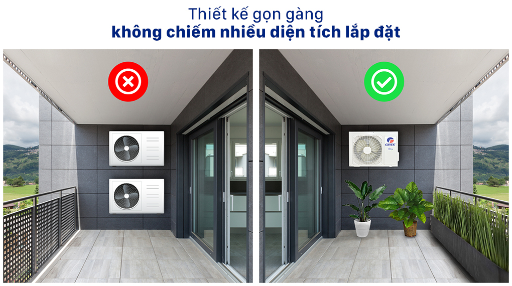 Dàn nóng Multi Gree 1.5 HP GWCD14NK6FO