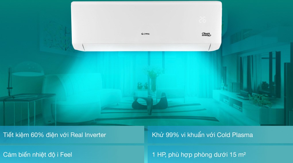 Dàn lạnh Multi Gree Inverter 1 HP GWC09AAB-K6DNA1B