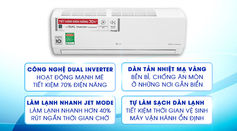 Máy lạnh LG Inverter 1 HP V10ENH1 - 14