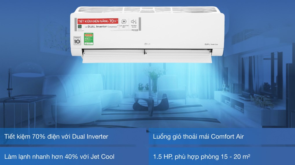 Máy lạnh LG Inverter 1.5 HP V13ENH1