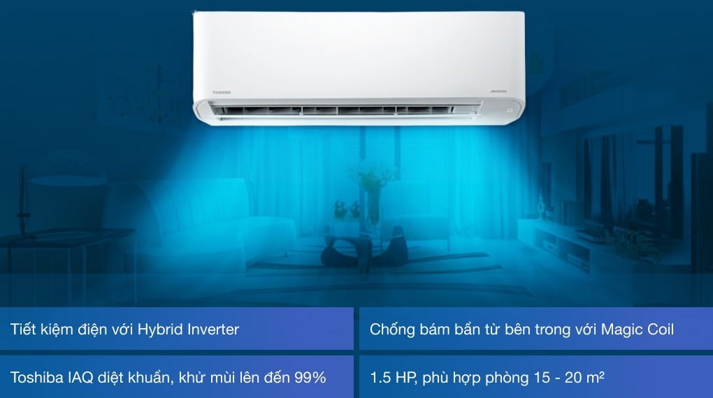 Tính năng nổi bật của Điều hòa Máy lạnh Toshiba Inverter 1.5 ...